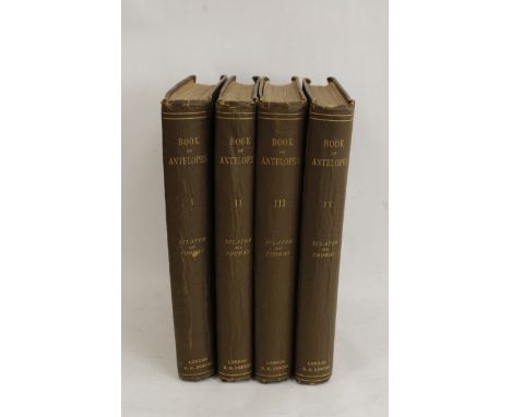 SCLATER PHILIP LUTLEY &amp; OLDFIELD THOMAS.&nbsp;&nbsp;The Book of Antelopes. 4 vols. 100 hand col. lithograph plates after 