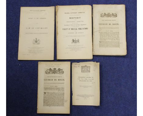 Acts of Parliament.&nbsp; Acts of Parliament&nbsp;ref. Dunmore Harbour, 1818 &amp; Rates &amp; Duties on Trade with Ireland, 
