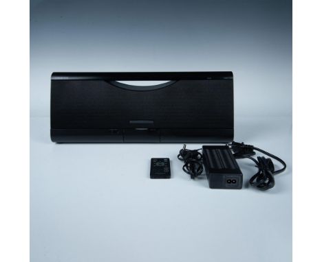 Great speaker for your compatible iPad and iPods. It is missing one of its rubber docking pads. It comes with its original re