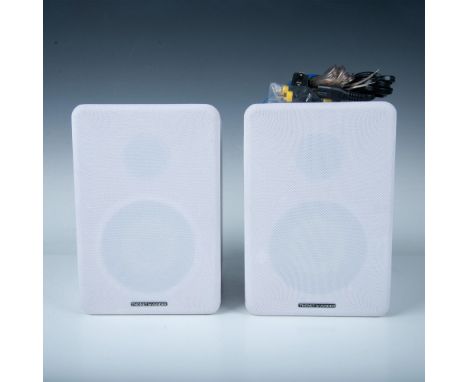 Great sound, size and quality are to be experienced with these. Each speaker has an output of 18 watts and measures 8"L x 6.5
