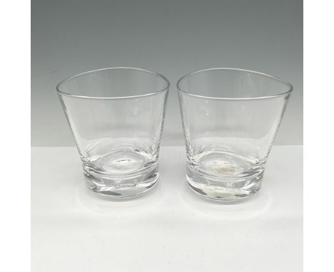 Add a touch of elegance to your bar with this sleek modern designed three-sided crystal glass. Orrefors mark. This item has i
