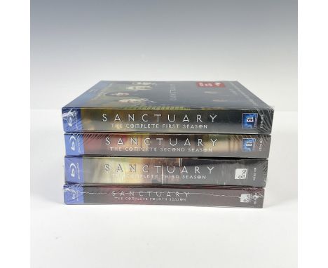 Lot includes 4 disc set first season, 4 disc set second season, 6 disc set third season, and 4 disc set fourth season. All se