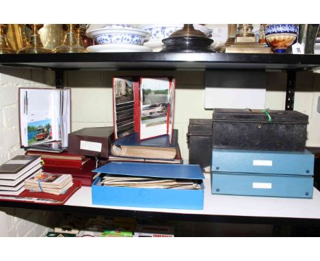 Large collection of original vintage and modern repro buses, trams and trolleybuses photographs, together with 8mm slides, po
