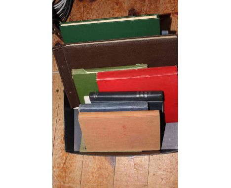 Box of Schoolboy Commonwealth stamp albums including Penny Reds and two Penny Blues.