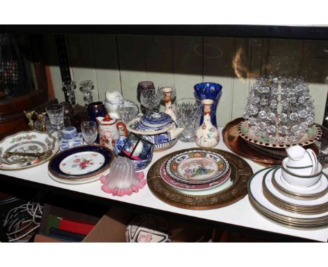 Spode Tuscana, Oriental wares, Limoges, cut crystal glasses, collectors plates, etc.