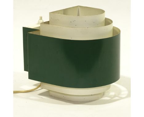 HANS AGNE JAKOBSSON FOR SVERA, HOLLAND, 1960s' painted metal wall lamp, makers label, height 19cm.Overall good condition, sli