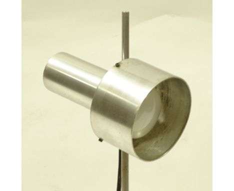 PETER NELSON FOR ARCHITECTURAL LIGHTING Ltd, BRITISH, a 1960s' designed aluminium desk lamp, height 61cm.Good condition, some