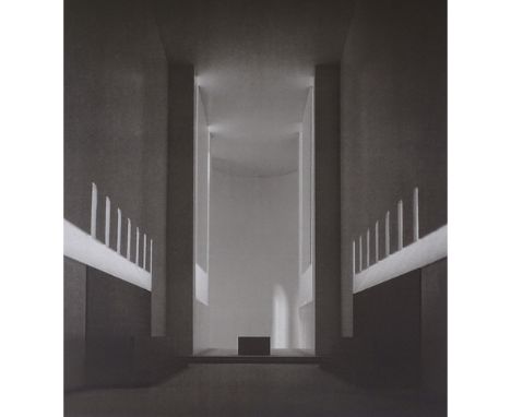 JOHN PAWSON, lithograph, the church at Novy Dvur 2001, signed by the artist, from an edition of 150, image 33" x 24", framedI