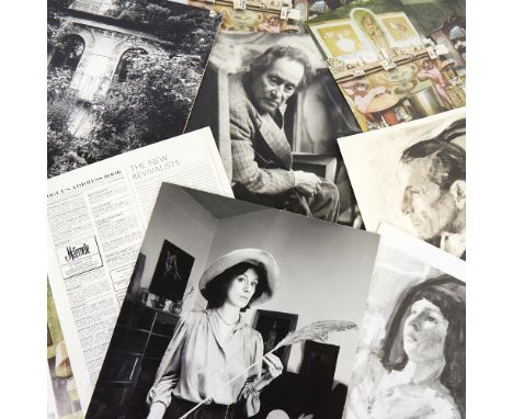 DERRY MOORE (b 1937), Duncan Grant - a group of vintage photographs including family and press articles, largest 39cm x 26cm,