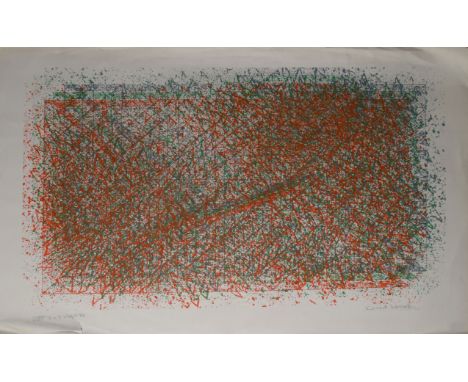 AR David Leverett (1938-2020), "3 x 3 Shift 73", lithograph, signed, inscribed with title and numbered xviii/xxx in pencil to