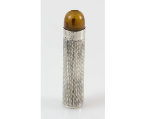 George VI silver torch with engine turned decoration, by M Wachenheimer &amp; Co. Ltd., Birmingham, 1941, 7.2cm,.   