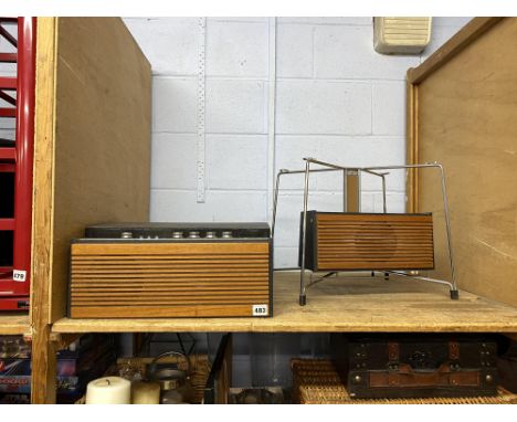 A Deccalian vintage record player and a Deccalian 5