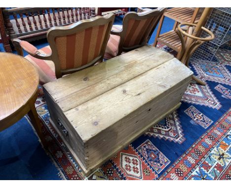 A pine trunk and a Bentwood coat stand