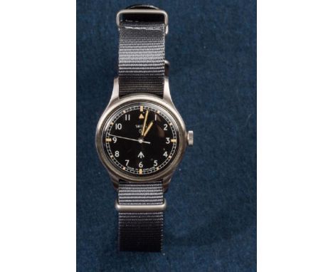 Stainless steel case, Manual wind movement, Dial marked T with Arrow, Case back marked with military inscription, Circa 1969C