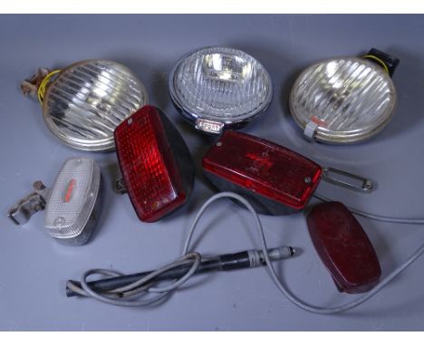 AUTOMOBILE ITEMS - vintage car lamps