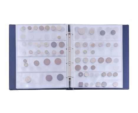 British and World coins, mostly 20th century base, a few minor silver contained in an album. Varied state (Lot)