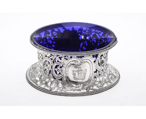 A Continental silver dish ring, stamped marks including a French style A used by Neresheimer of Hanau, circa 1900, in 18th ce