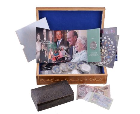 Elizabeth II, British and World Crown size silver proof coins (11), as issued, currency coins, 19th and 20th century,  a quan