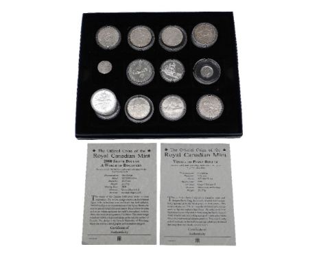 Canada, Elizabeth II, silver Dollars (9), various dates 1953-2000, other silver issues (3); Bermuda, silver Dollars (2) 1964,