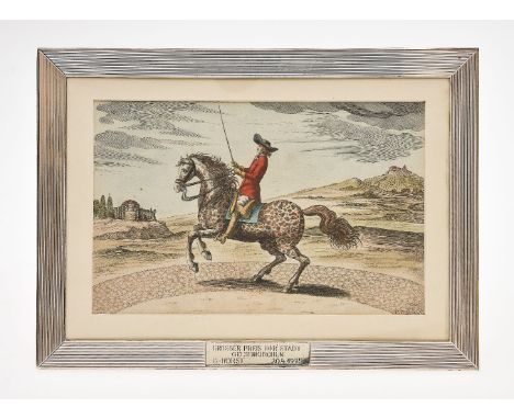 A Continental silver coloured rectangular photograph frame, stamped JF (monogram), Sterling and 925, probably German, circa 1