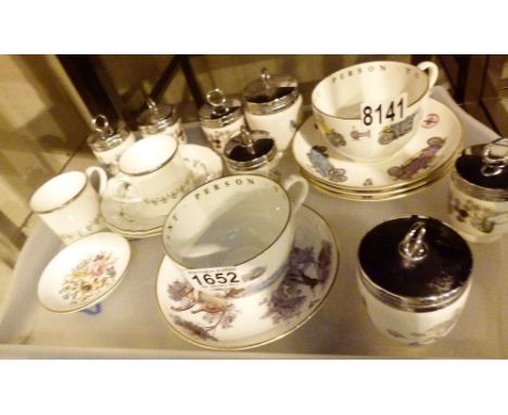 Tray of Royal Worcester including cups, saucers and coddlers 