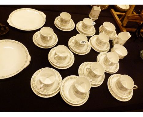 Double Paragon tea service lacking one cup