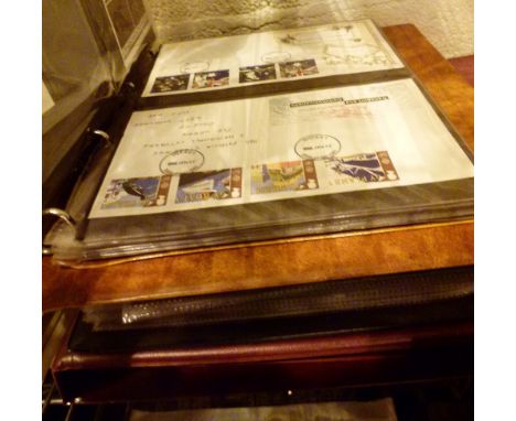 Three Albums of British first day cover postage stamps 