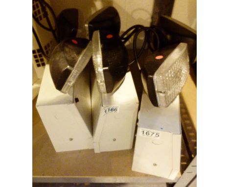 Three security light units
