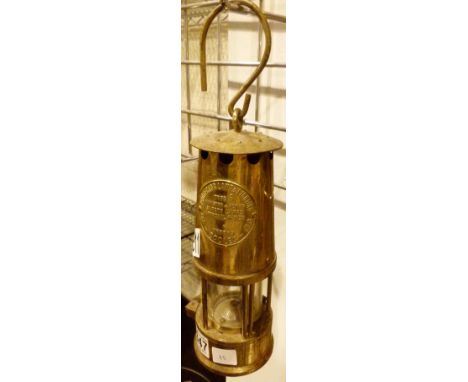 Brass Eccles miners lamp