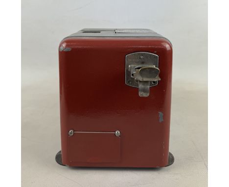 Mills Novelty Vest Pocket 5 cent slot machine ca. 1938. Metal case with a glass window. Good restored visual condition. Comes