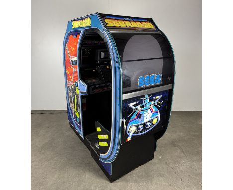 1982 Sega SubRoc-3D first-person shooter video game arcade cockpit. The first commercial video game in stereoscopic 3-D, usin