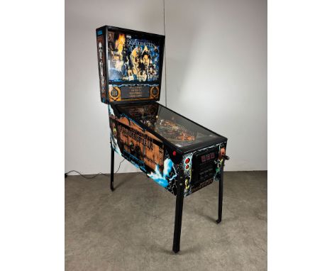 1995 Sega Mary Shelley's Frankenstein pinball machine. Very good visual condition showing a little wear. In a working conditi