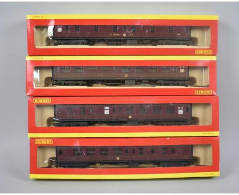 Four Boxed Hornby Carriages to include Sleeping Car, Buffet and Brake Coaches
