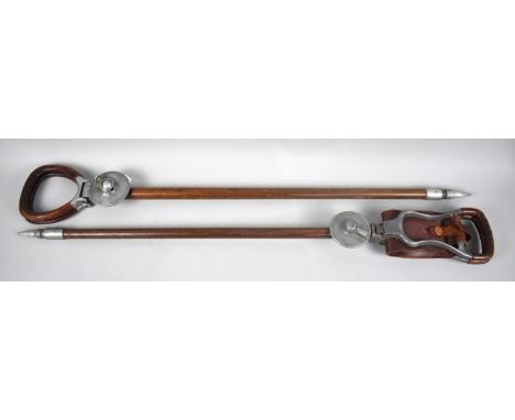 Two Vintage Shooting Sticks