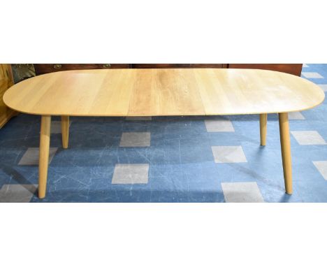 A Vintage Oval Extending Dining Table with One Extra Leaf, Extends to 240x100cms