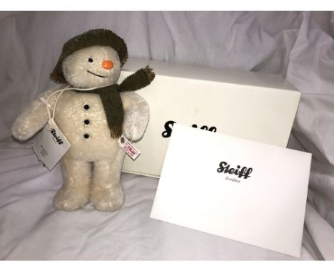 BOXED STEIFF SNOWMAN 30TH ANNIVERSARY EDITION WITH CERTIFICATE OF AUTHENTICITY