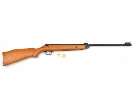 A .22” Diana G36 break action air rifle, with tunnel fore sight and adjustable rearsight, ramp for telescopic sight, safety c