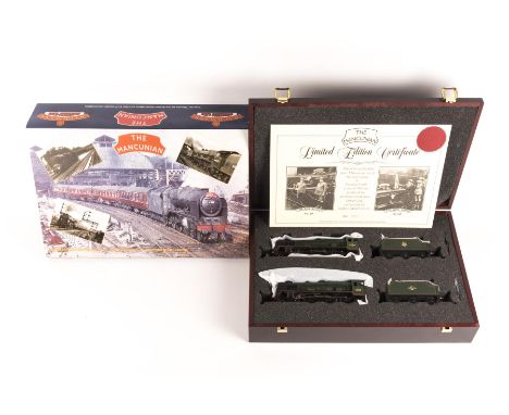 A Bachmann Branchline two locomotive set 'The Mancunian'. Comprising 2 BR Royal Scot Class 4-6-0 tender locomotives - The Gir