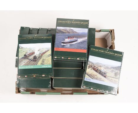 19 New unopened Wentworth Wooden Jigsaws. All transport related, Railway including - 'The Duchess and the Clan', 'Rhythm and 