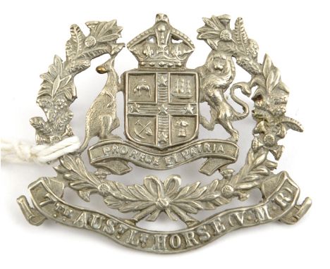 An OR’s WM hat badge of the 7th Australian Light Horse V.M.R. GC Plate 5 Part III of the Collection of the late Eric Illingwo