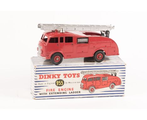 A Dinky Toys Fire Engine (955). A Commer Fire Engine without window glazing. Boxed, minor wear. Vehicle VGC-Mint, very minor 