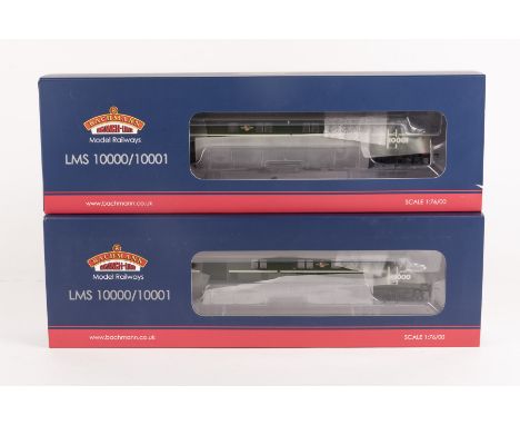 2 Bachmann Branchline OO locomotives. Ex LMS Class D16 diesel (31-996) in BR green Eggshell with pale blue waistband, RN10000