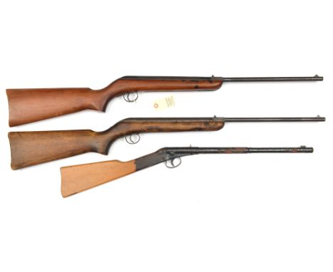 A .177” BSA Cadet break action air rifle,  number B72281 (1946-49), GWO & C (much surface rust over blued finish, no markings