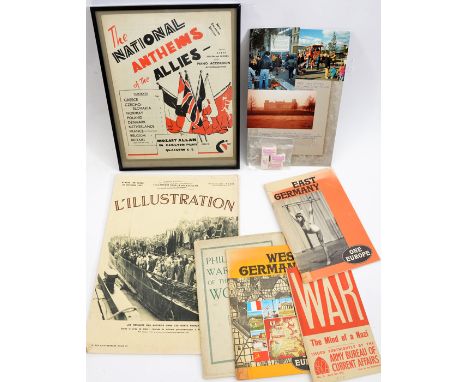 “L’Illustration” French magazine issue for 30th Oct 1937, featuring Spanish Civil War, refugees, etc; “The National Anthems o