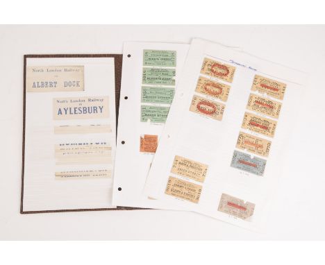 28x Metropolitan Railway tickets. Including examples dating from 1897 to 1923. Together with 33x Metropolitan Railway luggage