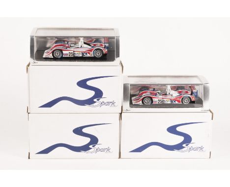 5x 1:43 scale MG competition cars by Spark. MG Lola EX257, R. Mallock, RN25, LM2005. MG Lola EX264-AER RML, RN25, LM2006. MG 