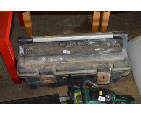 A Stanley tool box and contents 