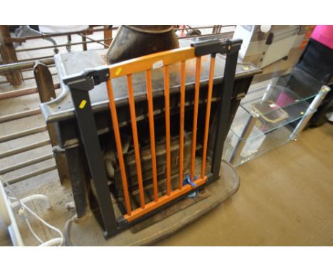 A stair gate 