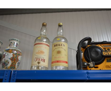 Two Bells Scotch whisky bottles