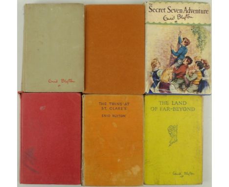 Enid Blyton, The Secret Seven Adventure, Leicester Brockhampton Press, 1950, hardback, light blue cloth boards, blue titles, 